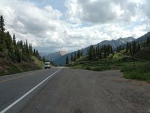 Between Ouray and Silverton, CO