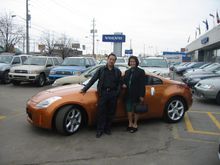 *The young couple picking up their new car