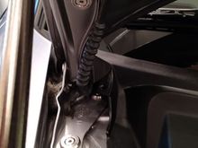 Upgraded APR fasteners hood hinge passenger side