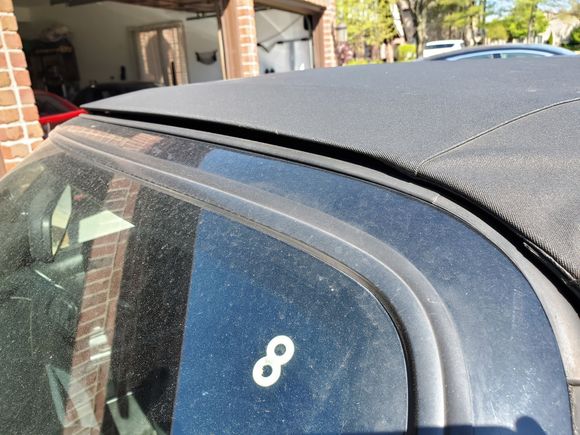 Soft top latched but not sealing