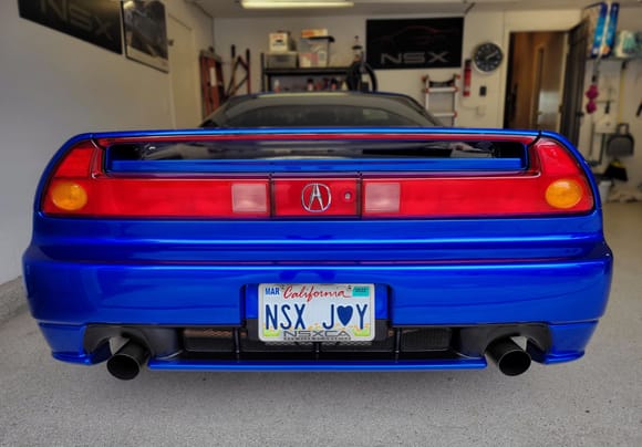 Plate on my 2005 NSX.