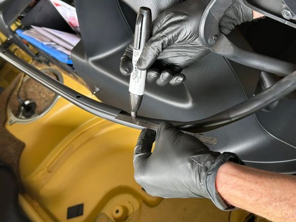 Early AP1's needed extra holes to attach the straps to. 