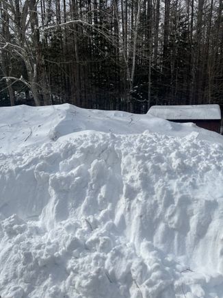 These were taken about 10 minutes ago. Precipitation has stopped but wind is supposed to keep up at 40-60 mph through tomorrow so a lot of drifting.
