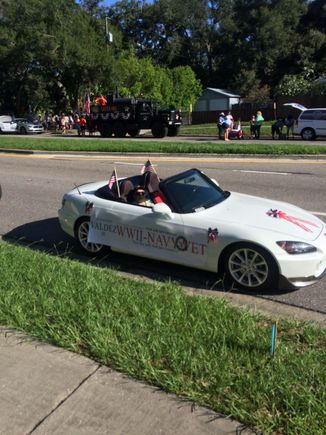 My passenger for the parade