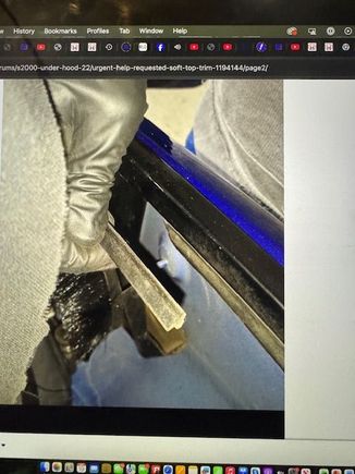 Picture grabbed from one of the installations showing the small molding piece