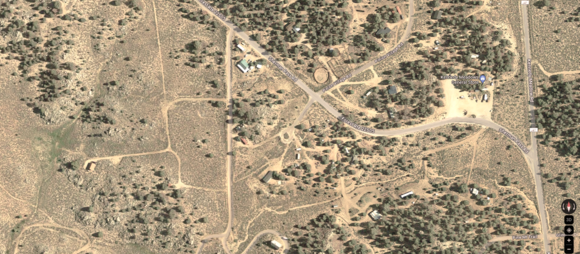 ^This is a Google map of Kennedy Meadows.  I marked it up and sent it to the generator man so he can find the place.  Yay, Google maps!
