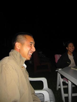 Roger Laughing at Pat