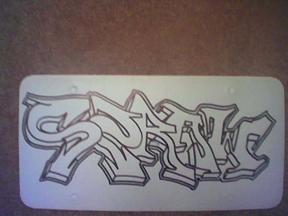Graffitti Plate