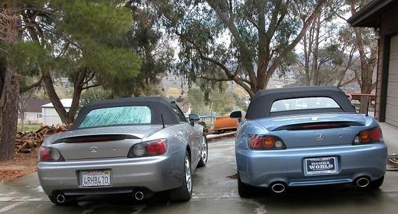 Both S2000s rears 11-23-04