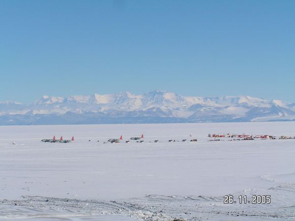 View of ice runway operations.