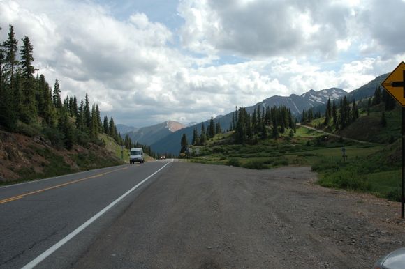 Between Ouray and Silverton, CO