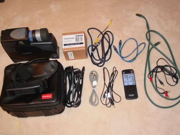 Projector &amp; its cables