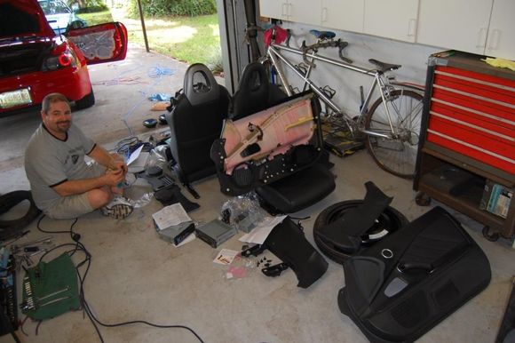 Mitch &amp; S2000 parts.JPG