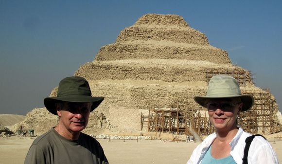720 Larry and Debbie by the Stepped Tomb.JPG