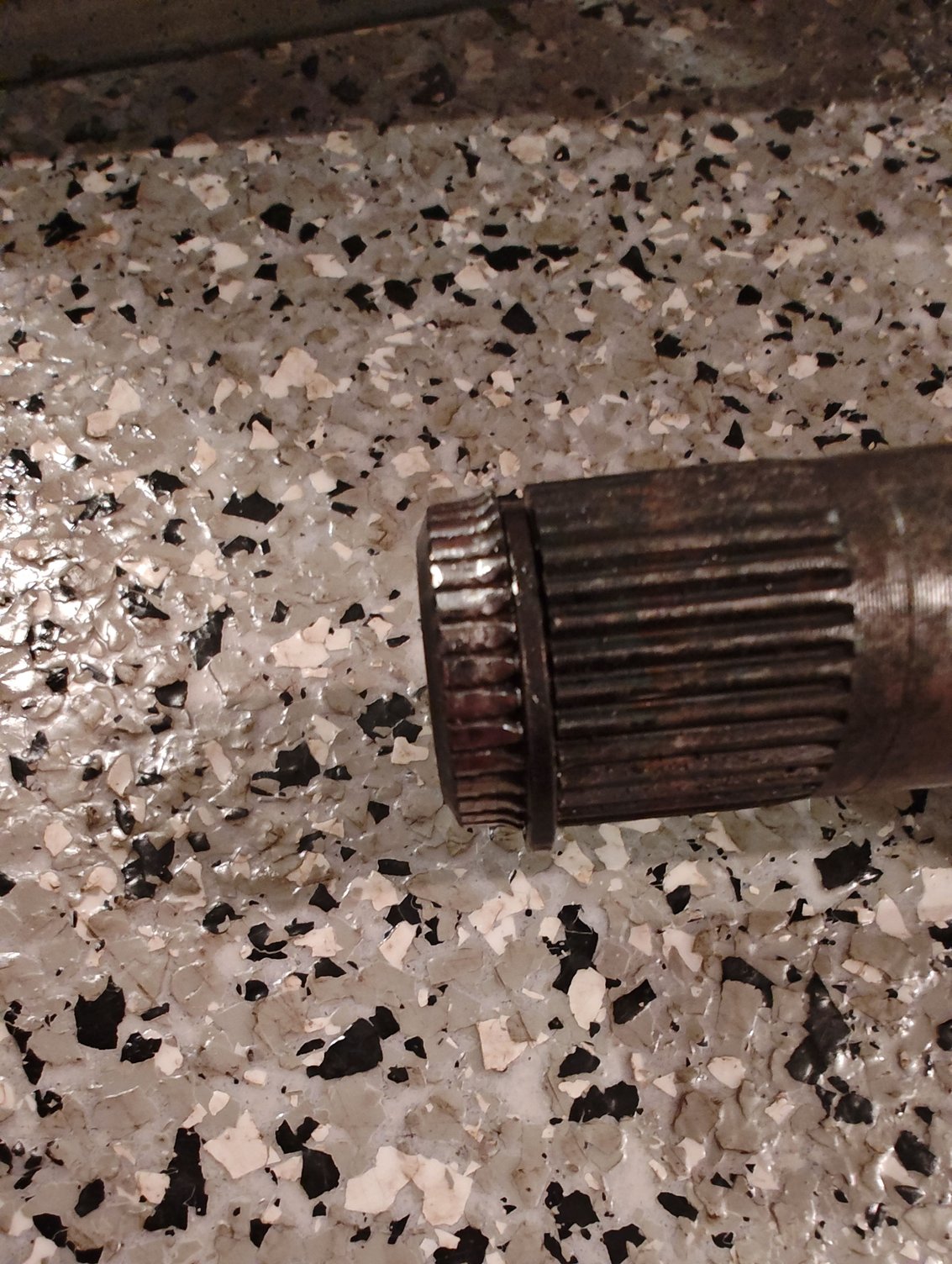 drivers side cv axle splines rotated