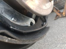 Is there anything wrong here? the emergency brake isn't adjusted yet can I do this in two stages, first fixing the regular brakes and then adjusting the emergency brake?