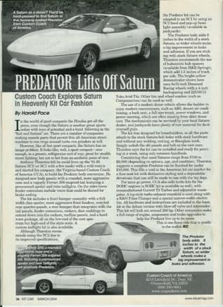 Predator in Kit Car 2004