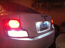 white led turn signals, reverse, and lp lights