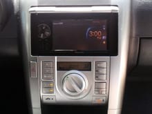 The Pioneer AVH-P3400BH head unit, the door still opens and closes without a problem.