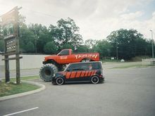 Box and a Monster Truck