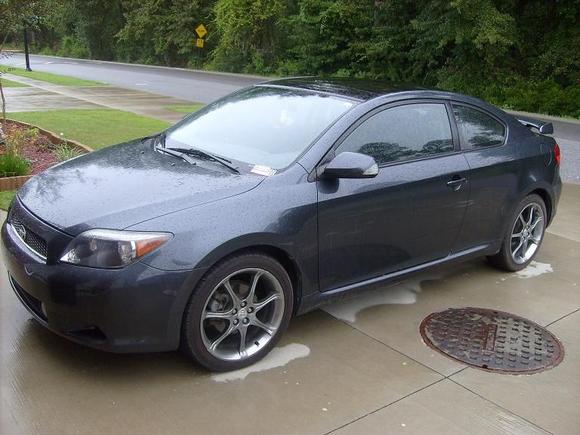 my baby in the rain