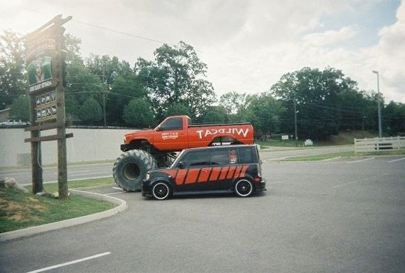 Box and a Monster Truck