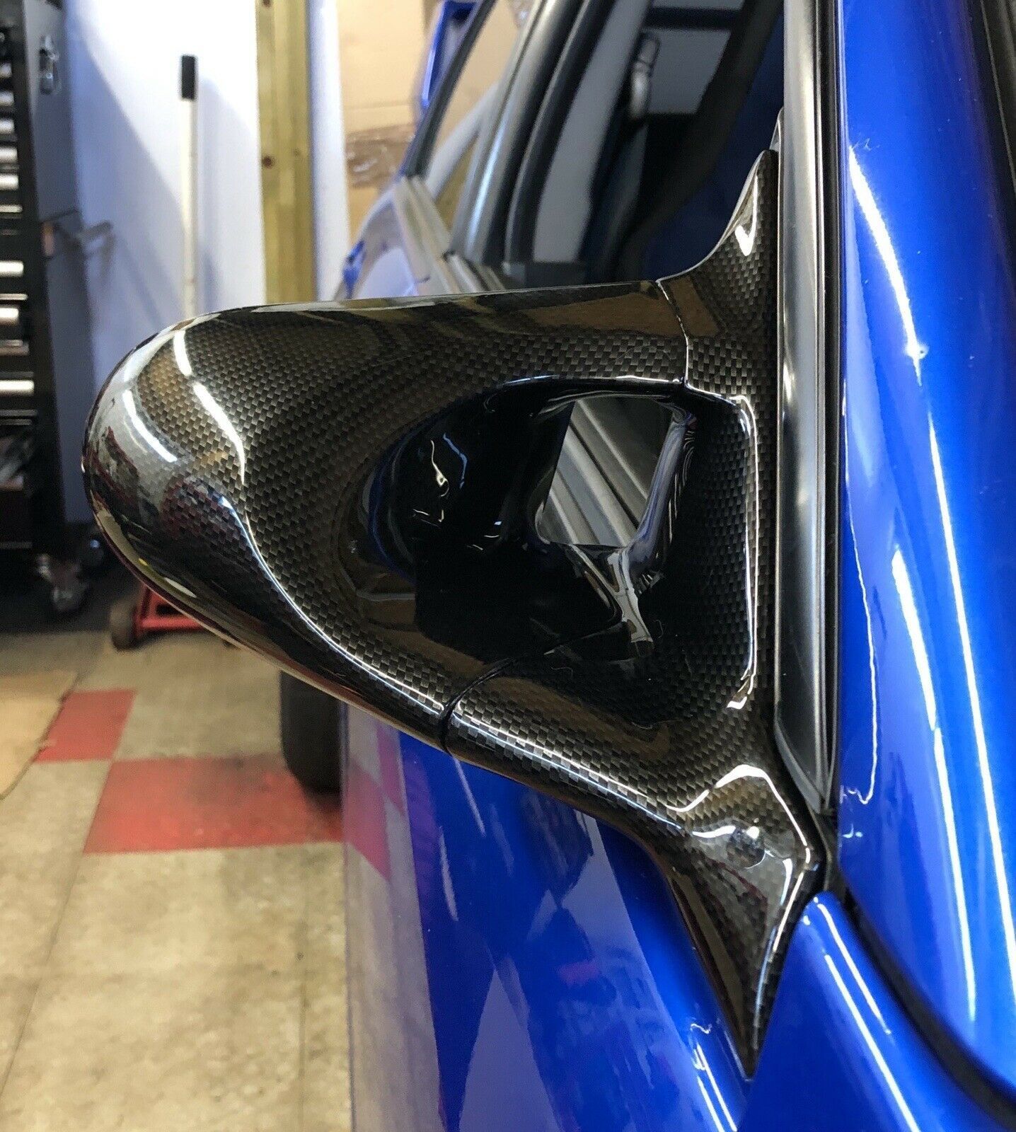 Ganador Carbon Fibre Electric Wing Mirrors Impreza GD 200007