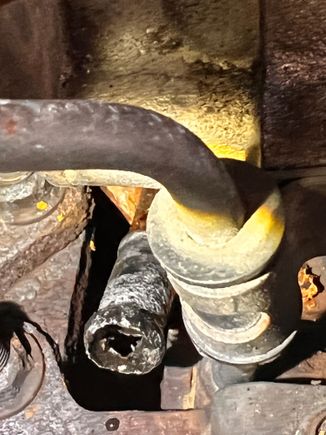 This is the pipe which has corroded any ideas what it is?
