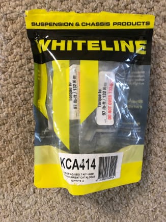Whiteline camber bolts
25 posted 