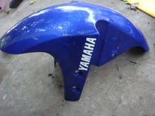 o1 r1 front fender, small crack on the very front, i have a pic of it. just ask if interested