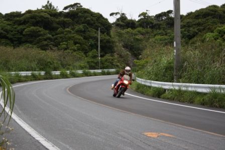 hitting the twisties in Japan.