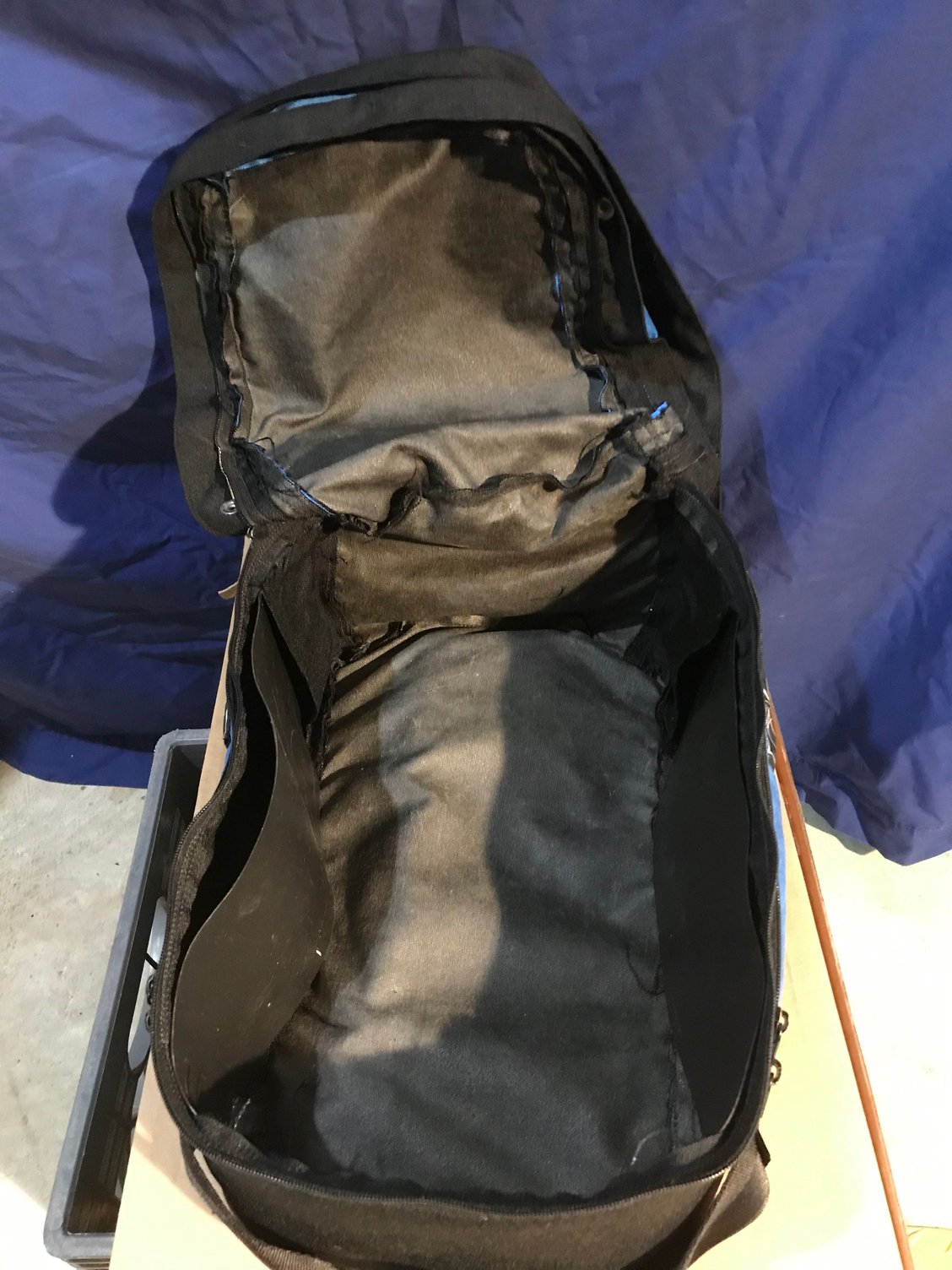 Eclipse Tank Bag. Blue and black, Vintage - SuperHawk Forum