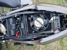Custom underseat radiator
