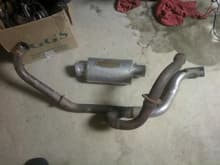 The exhaust that the previous owner hacked up