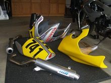 Full Sharkskins and MIG Exhausts for track use (LOUD)
