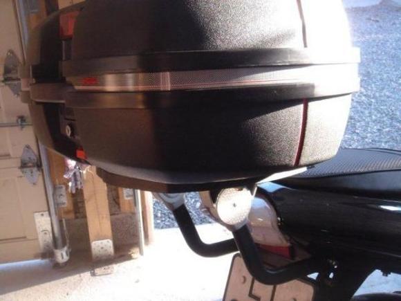 With Givi top box