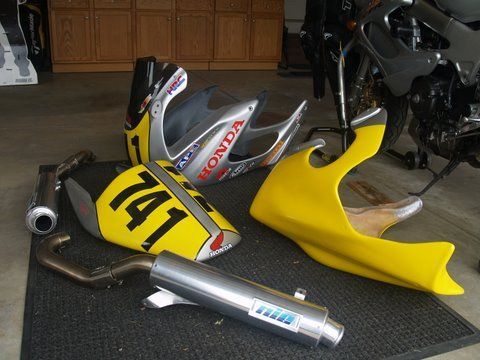 Full Sharkskins and MIG Exhausts for track use (LOUD)