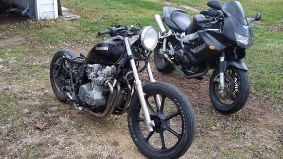 my new 150 dollar ride 83 kz750 shaft drive project name ratrod