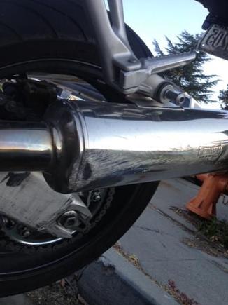 Exhaust rash close