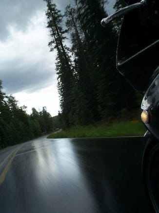 Raining on Highway 191, AZ