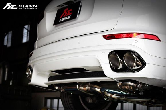 Fi Exhaust for Porsche 958.2 – Quad Silver Tips.