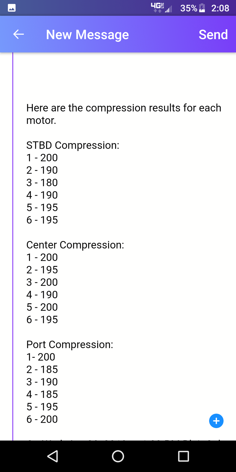 4 stroke outboard store compression test