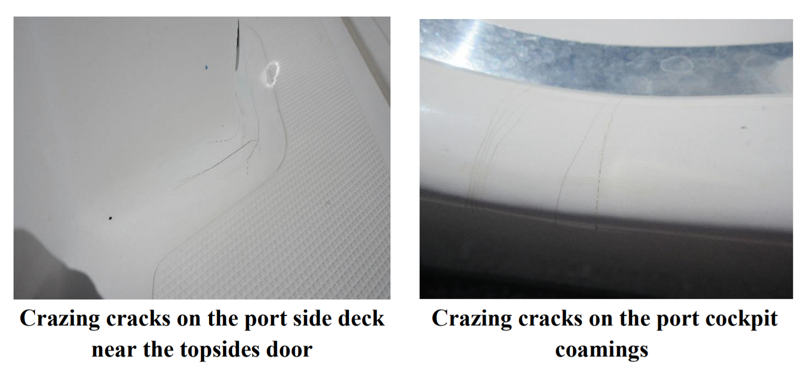 Gelcoat stress cracks cosmetic or structural (Pursuit) The Hull Truth Boating and Fishing