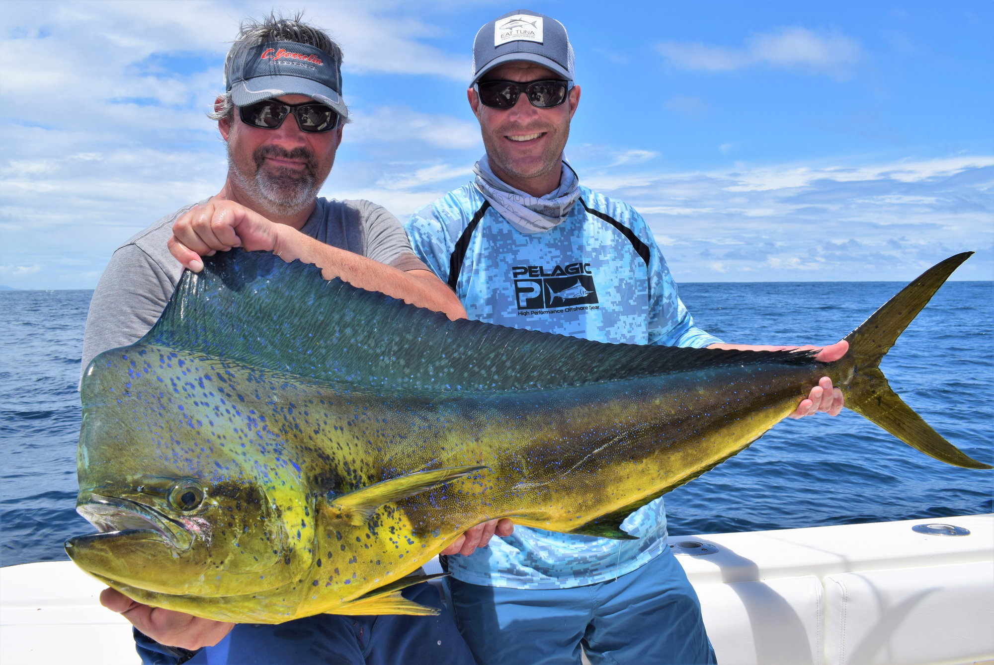 Performance Fishing Hats - Mahi - Light Blue, Red Rum Fishing