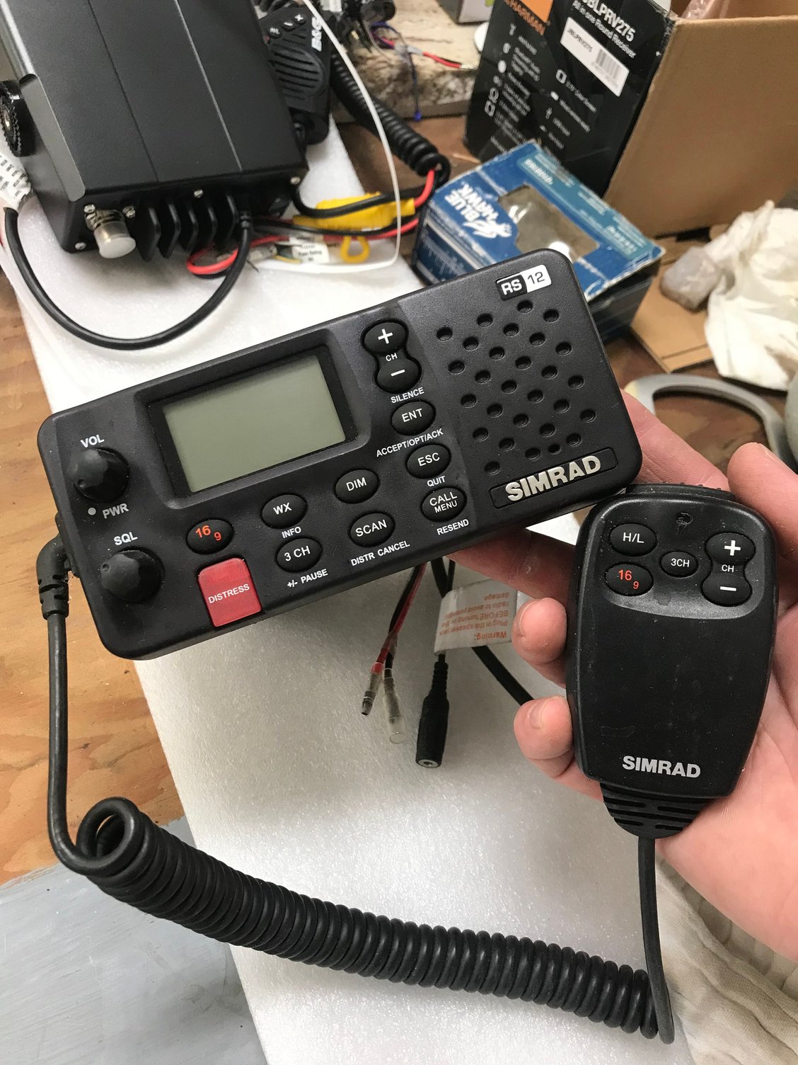 Simrad RS12 VHF for sale 100 The Hull Truth Boating and Fishing Forum