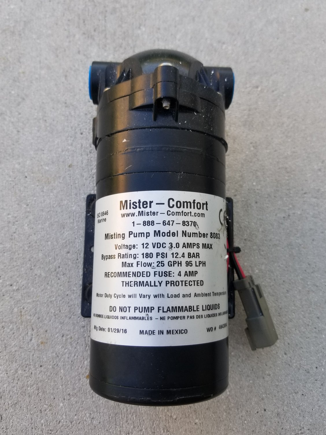 Misting Pump 8083 Boat Deck & Cabin Hardware Boat Parts