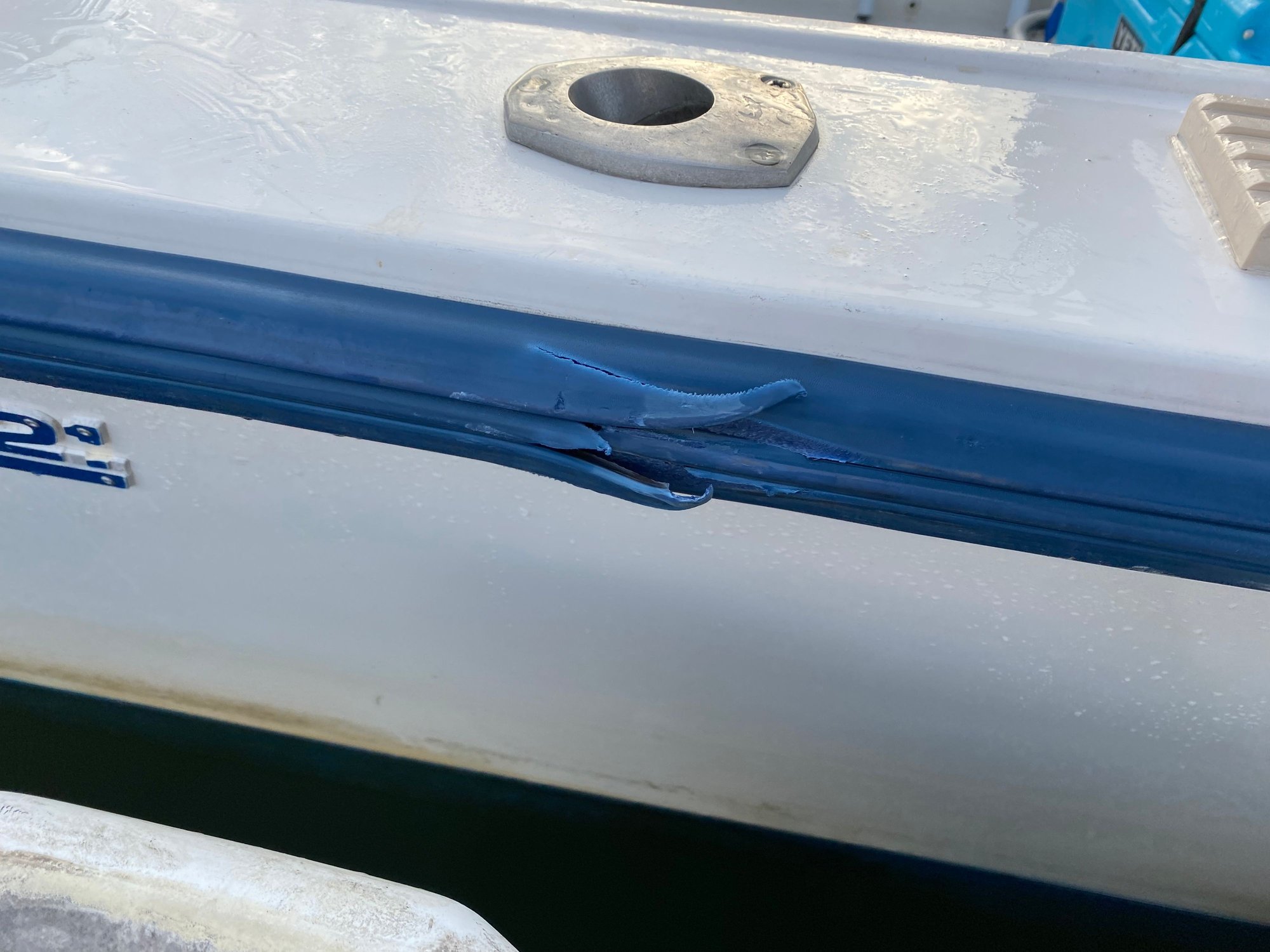 Damaged Rub Rail Repair? See photo The Hull Truth Boating and