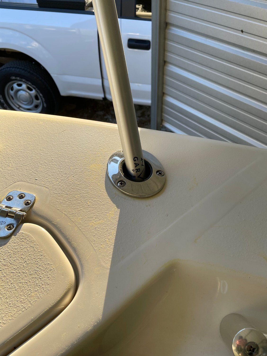 Best way to turn a 30 degree rod holder and remount? The Hull Truth