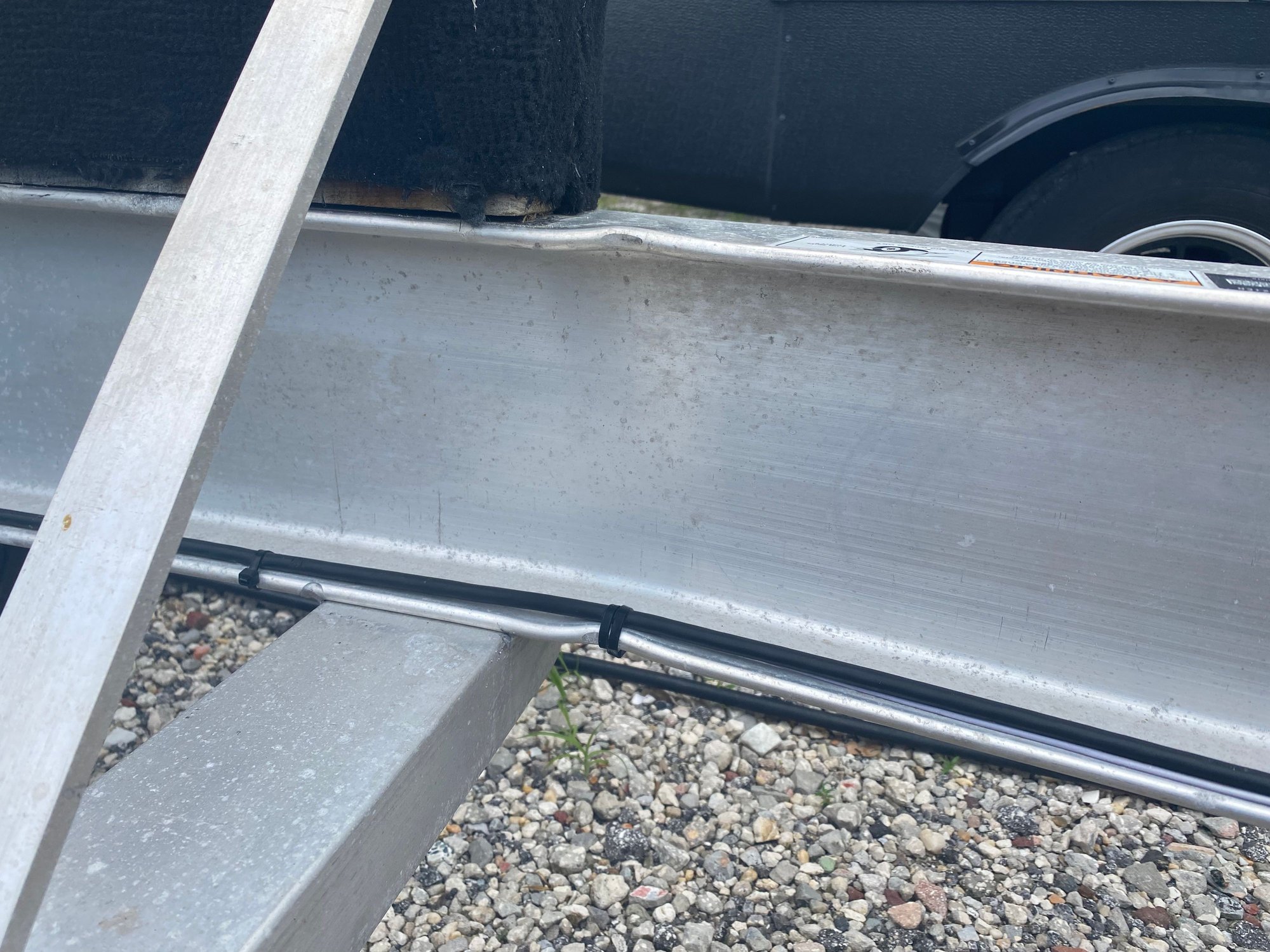 How bad is this? Bend in trailer frame. The Hull Truth Boating and
