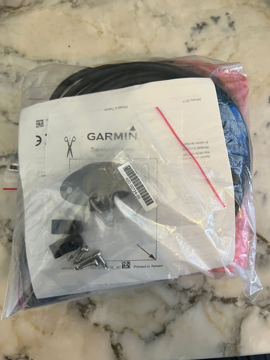 New Sealed Garmin GT54 Transducer, Transom and Trolling Mount The